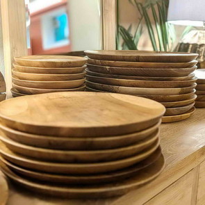 Holzteller aus Teak