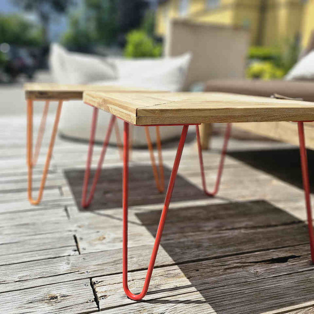 Beistelltisch Balkonien aus Teak Massivholz