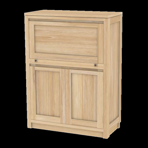 Sekretär Schrank mit Schreiblade und aufwendigem Innenleben