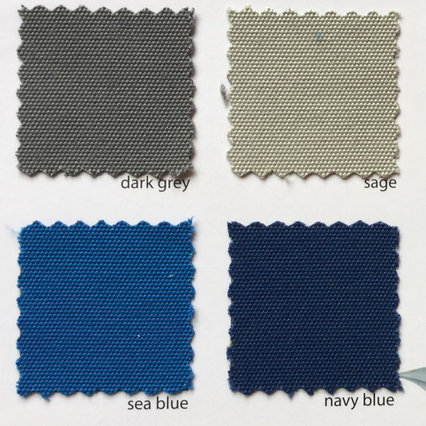 Outdoor Bezugsstoff Dark Grey, Sage, Sea Blue, Navy Blue