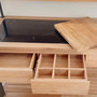 Detail Outdoor Kitchen Kueche Grado aus Teak mit Aluminiumgestell