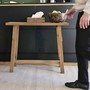 Wandtisch aus recycled Teak
