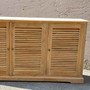 Sideboard Lamelle aus Massivholz Teak