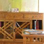 Sideboard Cross aus Teak Massivholz