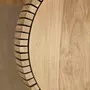 Beistelltisch oder Hocker aus massivem Holz, Ansicht von oben auf die Tischplatte, MOEBEL KOLONIE Birnauer Straße 12 Muenchen Schwabing