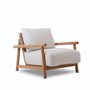 Grossansicht vom Corsica Outdoor Lounge Sessel mit luxurioesem, komfortablen Polster, mit Urecel© Polstereinsatz