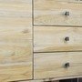 Teak massiv Sideboard Laura mit 5 Schubfächern